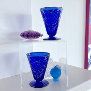 Art Deco Sterling Deposit Glasses